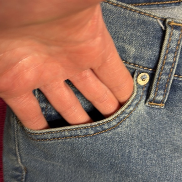 Free People Women's Flared Bell Bottom Blue Jeans size 24 - Picture 4 of 12